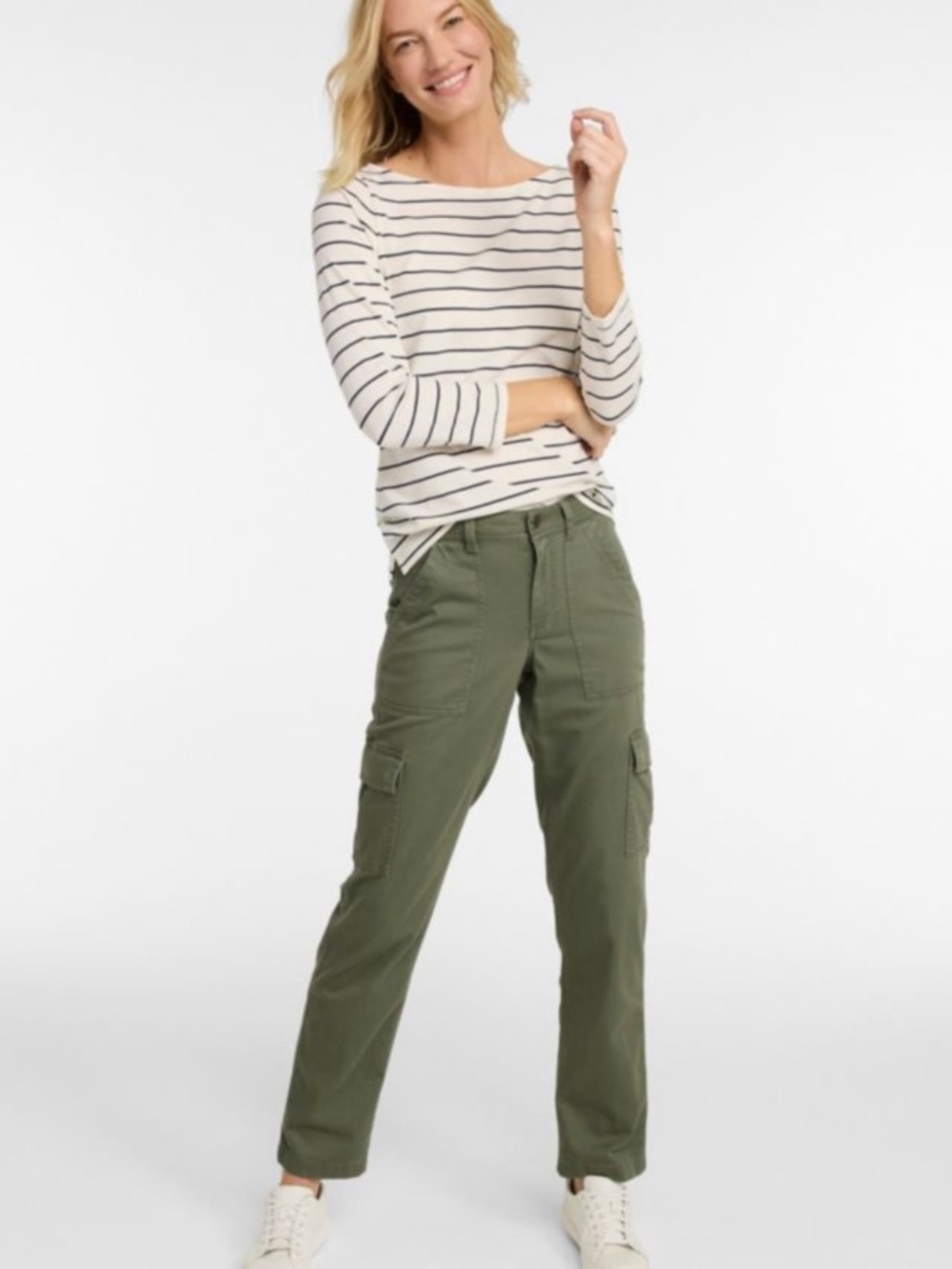 L.L. Bean Favorite Fit Khaki Olive Kelp Green Favorite Fit Pants